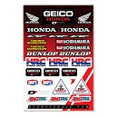 D'Cor Decal Sheet Geico HONDA HRC
