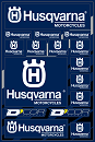 D'Cor Decal Sheet HUSQVARNA