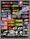 D'Cor Decal Sheet Helmet Logos