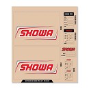 D'Cor Upper Fork Decal SHOWA Red / Gray / White KIT