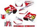DIRT Graphic CR125 95-97 CR250 95-96 Red Black Blue Yellow