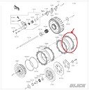 KX OEM Koppelings Plaat Kurk KXF250 21-26