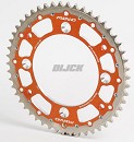MINO Rear Sprocket Fusion KTM 125-530 91-25 + HVA TC/TE/FC/FE 14-25 + MC/F 21-25 / TRIUMPH TF-X 250 24-.. / TF-X 450 26-.. 49T ORANGE