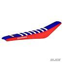 ENJOY GASGAS  Seatcover MC85 21-24 RED + BLUE + White Stripes Troy Lee Designs
