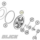 KTM OEM Pressure Plate  KTM SX125/150 19-26 / HVA TC125 19-26 / TE150/150I 19-26 / GASGAS MC125 21-26