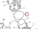 YZ  OEM O-Ring Cilinderkop YZ125 96-25