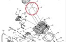 YAMAHA  OEM O-Ring Cilinderkop YZ65 18-26
