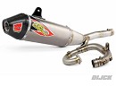 PRO CIRCUIT T-6 EURO Stainless System with Titanium Silencer and Carbon End Cap YZF450 18-19