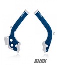 ACERBIS X-Grip Frameguard + Grip KTM SX125 16-18 / SX250 17-18 / SXF250/350/450 16-18 / EXC-F 125/500 17-19 / HVA TC125 17-18 / TC250 17-18 / FC250/350/450 16-18 / TE/FE 125-501 17-19   WHITE/BLUE