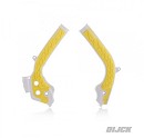 ACERBIS X-Grip Frameguard + Grip KTM SX125 16-18 / SX250 17-18 / SXF250/350/450 16-18 / EXC-F 125/500 17-19 / HVA TC125 17-18 / TC250 17-18 / FC250/350/450 16-18 / TE/FE 125-501 17-19  WHITE/YELLOW