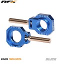 RFX Pro Rear Axle Adjuster Blocks HVA TC125 16-.. / FC250/350/450 16-.. BLUE