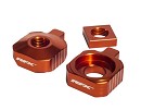 RFX Pro Rear Axle Adjuster Blocks SX65 16-22 / TC65 17-22 / MC65 21-22 ORANGE