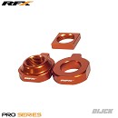 RFX Pro Rear Axle Adjuster Blocks HVA TC85 14-22 / SX85 13-22 / MC85 21-22 ORANGE