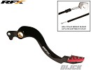 RFX Pro Rear Brake Pedal  Black/Red CRF250 10-25 / CRF450 05-25 Solid Tip