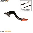 RFX Pro Rear Brake Pedal Solid Tip SX/F All 07-17 Black/Orange