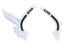 RACETECH Frame Guards SX125-150-250 19-22 / SXF 250-350-450 19-22 / EXC-EXCF-XC/W-XCF/W 150-250-300-350-450-500 20-22  WHITE/BLACK