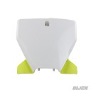 RACETECH Front Number Plate HVA TC/FC 19-22 WHITE/YELLOW