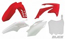 RACETECH Plastic Kit CR450F 09-10 / CRF250 10 OEM
- Front Fender Red
- Rear Fender White
- Side Panels White
- Radiator Scoops Red
- Front Number Plate White