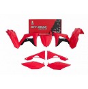 RACETECH Plastic Kit CRF250 19-21 / CRF450 19-20 Black / Red Colour
- Front Numberplate Red 
- Side Panels Red 
- Radiator Scoops Black / Red
- Front Fender Red 
- Rear Fender Red 
- Airboxcovers Red