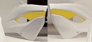 RACETECH Radiator Scoops HVA TE/TC/FE/FC 125/250/300/350/450/501 14-16 WHITE / YELLOW