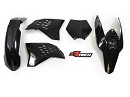 RACETECH Plastic Kit SX+F 07-10 / EXC 08-11 BLACK Colour