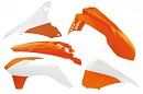 RACETECH Plastic Kit EXC125-500 14-16 OEM Colour 15-16 Orange/White
- Front fender Orange
- Rear Fender Orange
- Radiator Scoops Orange/White
- Airbox Cover Left Orange/White
- Airbox Cover Right Orange/White