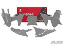 RACETECH FULL Plastic Kit KTM SX/SXF 23-24 GREY
