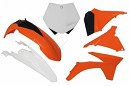 RACETECH Plastic Kit SX 12 / SXF 11-12 OEM
- Front Fender Orange
- Rear fender White
- Airbox side panels Orange Left+Right
- Radiator Covers Orange
- Front Number Plate White