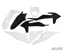 RACETECH Plastic Kit EXC/F 20-21 6-Days
- Front Fender White
- Rear Fender Black
- Radiator Cover Black
- Side Panels White
- Airboxcover Left  White
- Plastic Replacement Headlight White