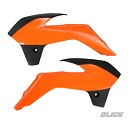 RACETECH Radiator Scoops SX85 13-17 ORANGE / BLACK