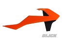 RACETECH Radiator Scoops SX85 18-21 ORANGE / BLACK
