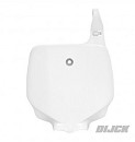 RACETECH Front Number Plate KX85 01-13 WHITE