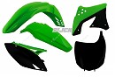 RACETECH Plastic Kit KX250F 09-12 OEM
Front Fender Green
Rear Fender Green
Side Panels Black/Green
Radiator Scoops Green/Black
Front number Plate Black