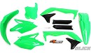 RACETECH Plastic Kit KX450F 16-18 FLUOR GREEN
Front Fender Fluor Green
Rear Fender Fluor Green
Radiator Scoops Fluor Green/Black
Side Panels Fluor Green
Number Plate Fluor Green
Fork Guards Black