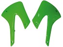 RACETECH Radiator Scoops KX85 98-13 GREEN