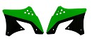 RACETECH Radiator Scoops KXF450 06-08 GREEN/BLACK