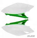 RACETECH Side Panels KXF450 09-11 WHITE/GREEN