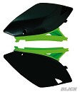 RACETECH Side Panels KXF250 09-12/450 09-11 BLACK / GREEN
