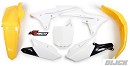 RACETECH Plastic Kit YZF250 14-18 / YZF450 14-17 YELLOW
- Front Fender Yellow
- Rear Fender Yellow
- Side Panels White
- Lower Radiator Scoops White
- Front Number Plate White