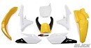 RACETECH Plastic Kit YZF250 14-18 / YZF450 14-17 YELLOW
- Front Fender Yellow
- Rear Fender Yellow
- Side Panels White
- Lower Radiator Scoops White
- Upper Radiator Scoops Yellow/Black
- Front Number Plate White