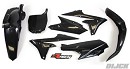 RACETECH Plastic Kit YZF250 14-18 / YZF450 14-17 BLACK 
- Front Fender Black
- Rear Fender  Black
- Side Panels  Black
- Lower Radiator Scoops  Black
- Front Number Plate  Black