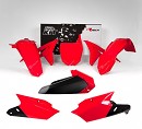 RACETECH Plastic Kit YZF250 14-18 / YZF450 14-17 RED
- Front Fender Red
- Rear Fender Red
- Side Panels Red/Black
- Lower Radiator Scoops Red
- Upper Radiator Scoops Black/Red
- Front Number Plate Red
