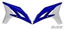 RACETECH Radiator Scoops YZF250 10-13 BLUE/WHITE