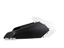 RACETECH Radiator Scoops UPPER YZF250/450 14-17 WHITE/BLACK