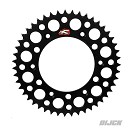 RENTHAL Rear Grooved Sprocket Aluminium CR125/250 92-08 / CRF250/450 04-24 49T BLACK
