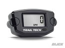 TRAIL TECH Digital Tach-Hour Meter BLACK
