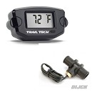 TRAIL TECH TTO Engine Temperature Meter Black 19mm Radiator Hose Sensor
