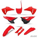 UFO Plastic Kit CRF250 21-24 / CRF450 21-24 RESTYLE 2025 KIT Red / Black