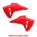UFO RESTYLE  Radiator Covers CRF250 22-24 / CRF450 21-24 RED