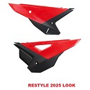 UFO Side Panels Restyle (2025 Look) CRF250 22-24 / CRF450 21-24 RED/BLACK